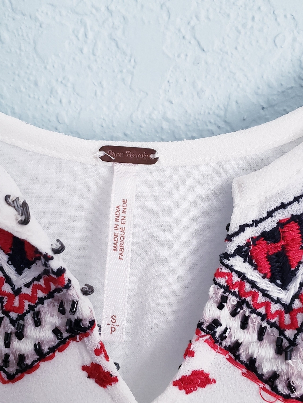 Free People Penny Georgette Love Bird Embroidered Boho Mini Dress - Picture 6 of 10